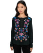 Mixed Media Henley T-shirt - Elizabeth