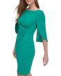 Open Sleeve Ruched Sheath