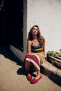 Zara ВЯЗАНАЯ БАЛЕРИНА С красным ЦВЕТОЧНЫМ УЗОРОМ
