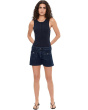 4.5" Vintage Mid-Rise Denim Shorts with Flap Front Pockets