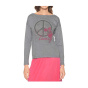 Shirt m. Druck, grau