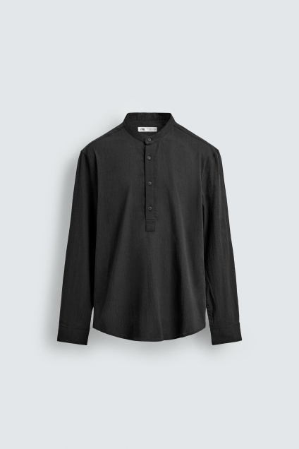 Zara РУБАШКА-ПОЛО С ЭФФЕКТОМ СКЛАДКИ 498569942-822-2