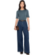 Organic Cotton Stretch Rib Crew Neck Top