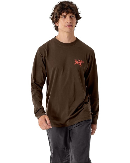 Arc'teryx Мужская рубашка Kragg SL Cotton Bird Tile с длинным рукавом из хлопка