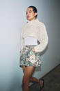 Zara ШОРТЫ С ЦВЕТОЧНЫМ ПРИНТОМ ZW COLLECTION 522632464-330-32