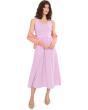 Mixed Media Scoop Neck Dress
