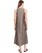 Organic Linen Sheen Full Length Dress