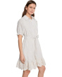Ruffle Puff Sleeve Mini Dress