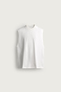 Zara Белая майка С РАЗМЫТЫМ ВНЕШНИМ ВИДОМ?
