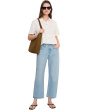 Elbow Sleeve Button Down Tee