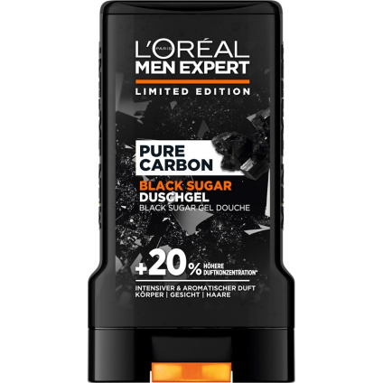 L’Oréal Paris Men Expert Гель для душа L'Oreal Paris Men Expert из чистого сахарного песка с черным как уголь гелем для душа - 250 мл
