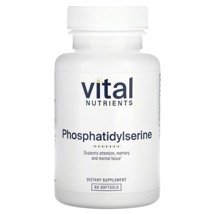Vital Nutrients, фосфатидилсерин, 60 капсул (150 мг в каждой)
