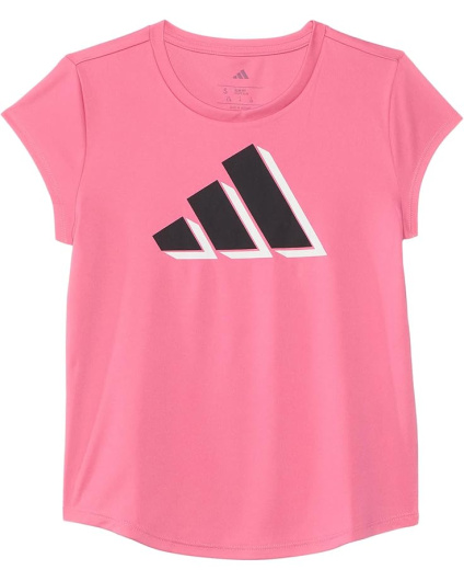 adidas Kids Поли-футболка с коротким рукавом (для больших детей)