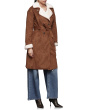 Faux Shearling Belted Coat