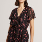 Ted Baker Мягкий тканый топ с баской