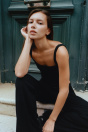 Zara ПРЯМЫЕ БРЮКИ В РУБЧИК черного цвета