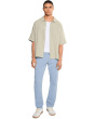 Everett Slim Straight Pants In Sulfur Smoky Sapphire
