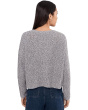 Petite Peruvian Cotton Cloud Twist Crew Neck Sweater