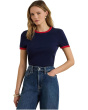 Floral Stretch Cotton Boatneck Tee