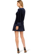 Velvet Combo Midi Dress