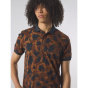 Pretty Green Мужская тигровая рубашка поло с коротким рукавом