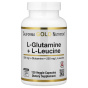 California Gold Nutrition, L-глютамин и L-лейцин, 120 растительных капсул
