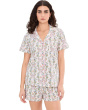 Short Sleeve Shorty Cotton Knit Pajama Set
