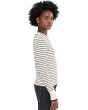 Striped Boucl_-Knit Cardigan