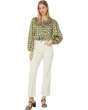 Saige Wide Leg Crop High-Rise Fit in Modern White