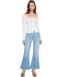 Marlow Skimmer Seamed Beltloops Raw Hem in Santorini Sky