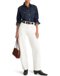 Oversized Western Shirt In Rinse Wash