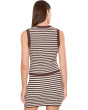 Alessia Teddy Stripe Crew Neck Tank