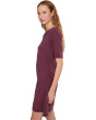 Elbow Sleeve Below The Knee Shirred Dress