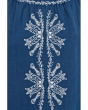 Petite 3/4 Sleeve Woven Top with Embroidery