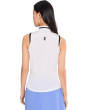 Sleeveless Mock Neck Half Zip Front