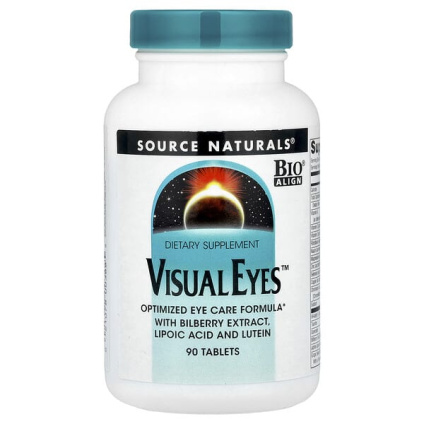 Source Naturals, Visual Eyes, мульти-питательный комплекс, 90 таблеток