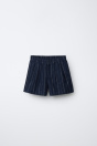 Zara ХЛОПЧАТОБУМАЖНЫЕ И ЛЬНЯНЫЕ ШОРТЫ-БЕРМУДЫ В ПОЛОСКУ 507951005-401-18