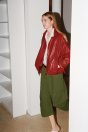Zara ZW COLLECTION КАРГО-ДЖИНСЫ-КАПРИ С ПОЯСОМ СРЕДНЕЙ ВЫСОТЫ ЦВЕТА хаки