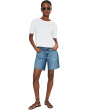 Short Sleeve Shrunken Boxy Crew Neck Tee