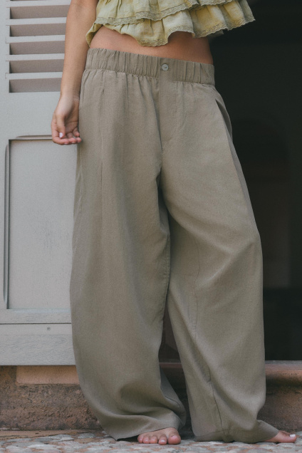 Zara ПЛАВНЫЕ БРЮКИ ДЛИНОЙ до КОСТИ 508828877-737-1