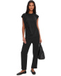 Relaxed Short Sleeve Drape Top