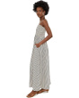 Smocked Tie Strap Maxi Dress