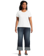 Plus Sienna High Rise Straight Leg-roll Up 5"