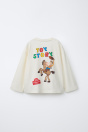 Zara ФУТБОЛКА С ПРИНТОМ TOY STORY DISNEY PIXAR кремового цвета