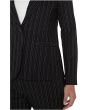 Stripe Knit Jacquard Fitted Blazer