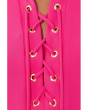 Collared Lace-Up Dress
