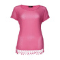 Plus-Size-Spitzenshirt, pink