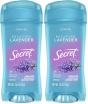 Secret Deodorant, Clear Gel, Lavender Scent | For Women | 2.6 oz | Pack of 2 | Fresh Collection
