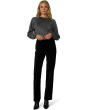 The Margot Straight Velveteen in Black