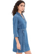 Denim 3/4 Sleeve Short Dress